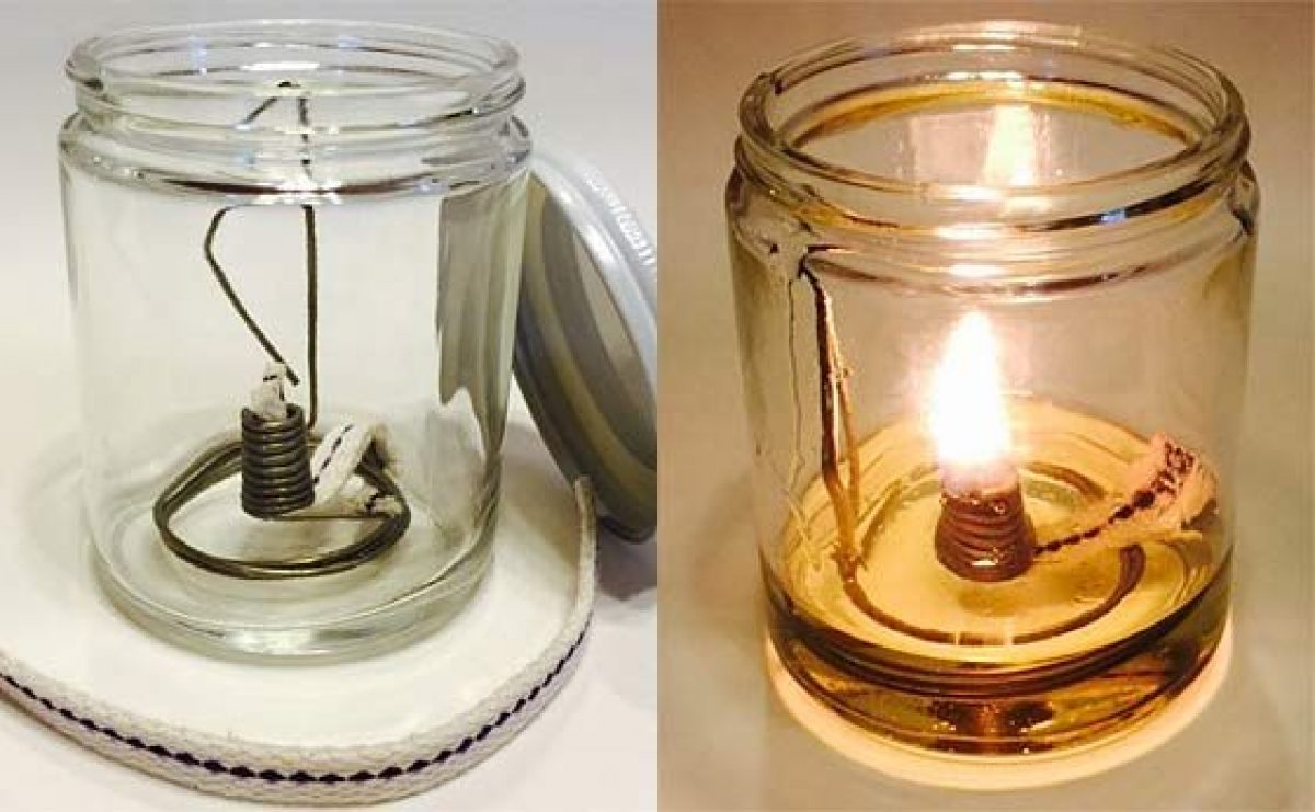Cómo Hacer Una Lámpara De Emergencia Con Un Bote De Cristal: ¡Una Llama Que  No